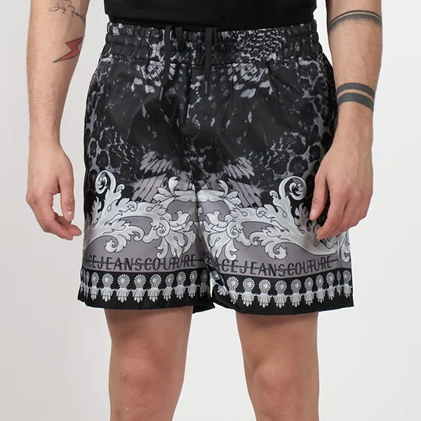 Quần Short Nam Versace 76GAD114 Màu Đen Xám Size 44 - Thời trang - Vua Hàng Hiệu