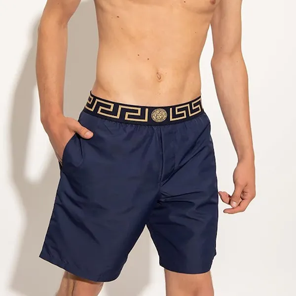 Quần Short Nam Versace Greca Border Boardshorts ABU01023 Màu Xanh Navy Size M - Thời trang - Vua Hàng Hiệu