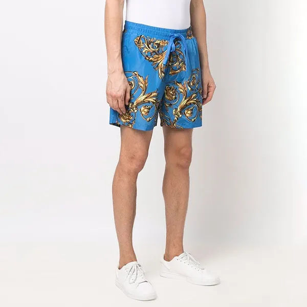 Quần Short Nam Versace Jeans Couture Garland Print Swim Shorts 72GAD1Z6 Màu Xanh Blue Size 50 - Thời trang - Vua Hàng Hiệu