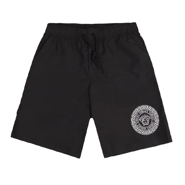 Quần Short Nam Versace Logo Short 2B020 Màu Đen Size 3