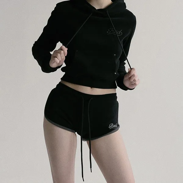 Quần Short Nữ Badblood Beyond Soft Dolphin W-SRT24-010 Màu Đen - Thời trang - Vua Hàng Hiệu