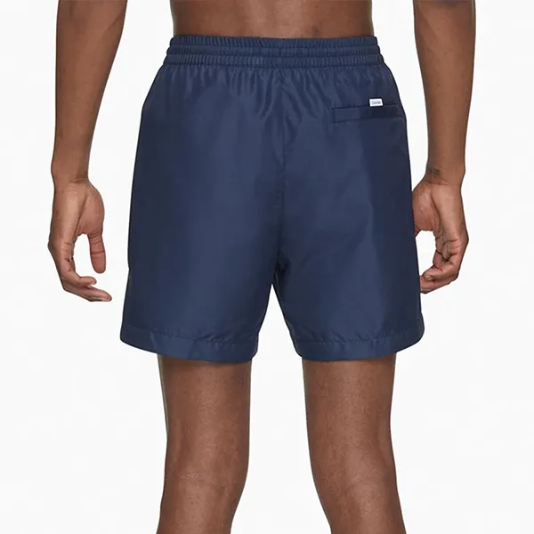 Quần Short Nam Calvin Klein CK Core Solids Medium Drawstring Swim Shorts Màu Xanh Navy Size L
