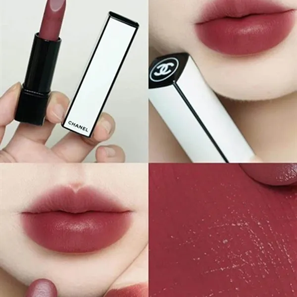 Set 4 Son Chanel Rouge Allure Velvet Nuit Blanche Luminous Matte Lip Colour (00, 01, 02, 06) - 7