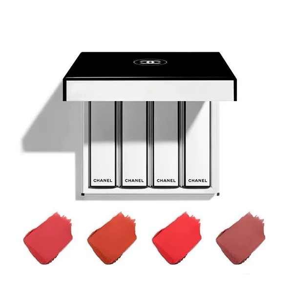 Set 4 Son Chanel Rouge Allure Velvet Nuit Blanche Luminous Matte Lip Colour (00, 01, 02, 06) - Son Môi - Vua Hàng Hiệu