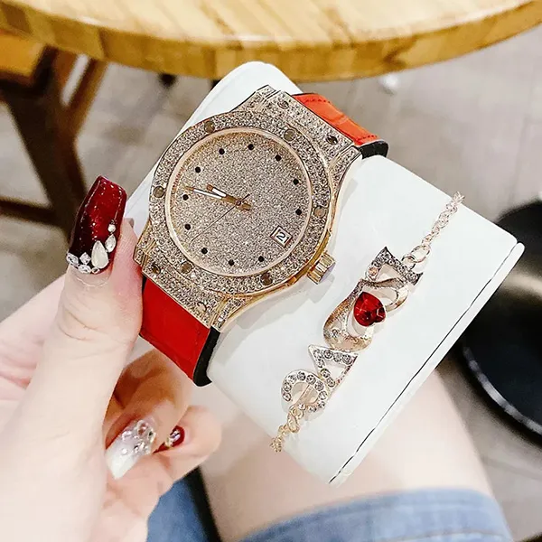 Set Đồng Hồ Nữ Davena Automatic 38mm Women's Watches Màu Vàng - Đồng hồ - Vua Hàng Hiệu