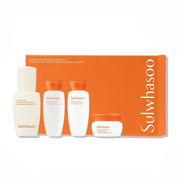 Set Dưỡng Da Tái Tạo Bổ Sung Collagen Sulwhasoo Essential Comfort Kit Mini 4 Món