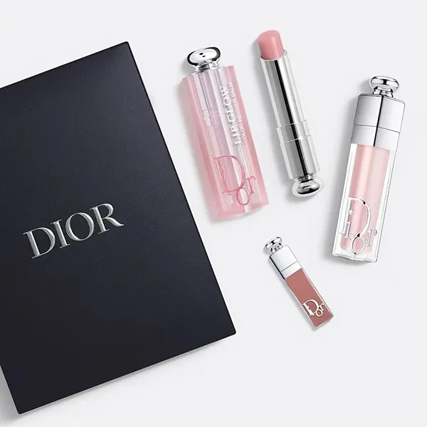Set Son Dưỡng Dior Addict Natural Glow Set 3 Món - Son Môi - Vua Hàng Hiệu