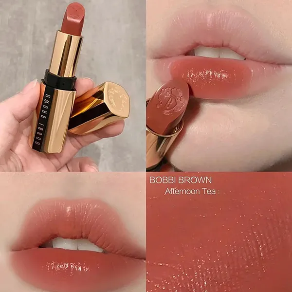 Son Bobbi Brown Luxe Lipstick Afternoon Tea Màu Cam Nâu - 3