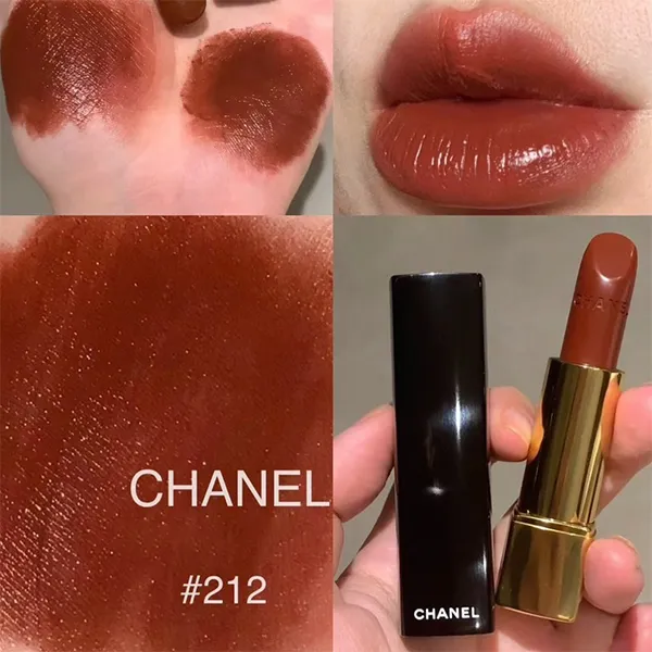 Son Chanel Rouge Allure Luminous Intense 212 Màu Đỏ Nâu - 3