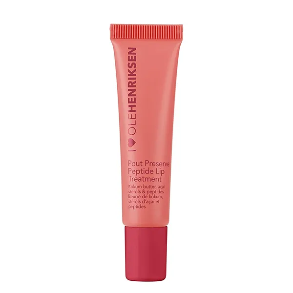 Son Dưỡng Môi Olehenriksen Pout Preserve Hydrating Peptide Lip Treatment Strawberry Sorbet Màu Hồng 12ml
