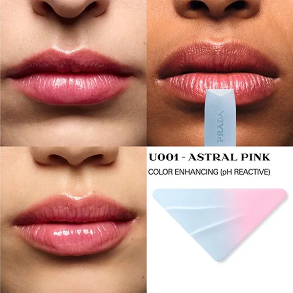 Son Dưỡng Prada Beauty Moisturizing Lip Balm U001 Astral Pink Màu Hồng 3.8g - Son Môi - Vua Hàng Hiệu