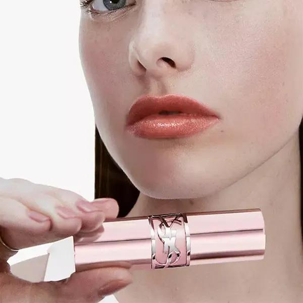 Son Dưỡng Yves Saint Laurent YSL Loveshine Candy Glow 7B Nude Pleasure Màu Cam Đất Nude - Son Môi - Vua Hàng Hiệu