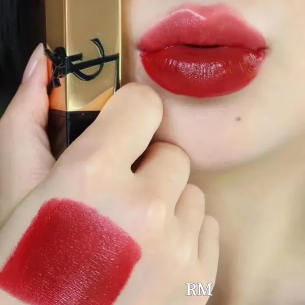 Son Yves Saint Laurent YSL Rouge Pur Couture Caring Satin Lipstick RM Rouge Muse Màu Đỏ Ruby - Son Môi - Vua Hàng Hiệu