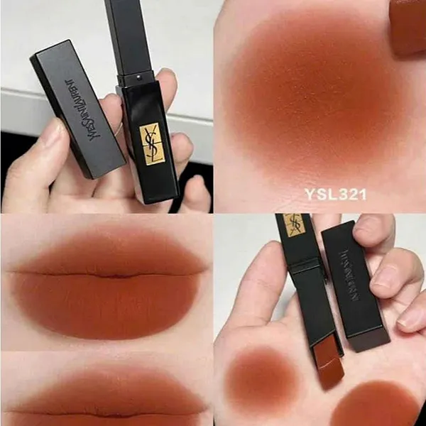 Son Yves Saint Laurent YSL The Slim Velvet Radical Slim 321 Fervent Maroon Màu Đỏ Đất - Son Môi - Vua Hàng Hiệu