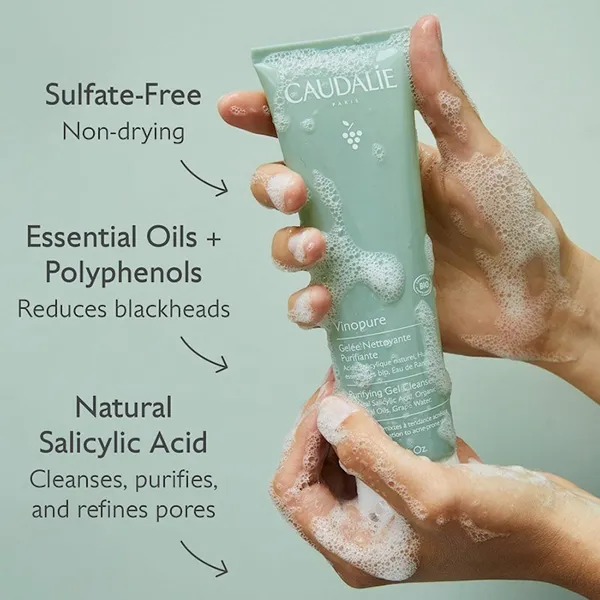 Sữa Rửa Mặt Caudalie Vinopure Pore Purifying Gel Cleanser 150ml