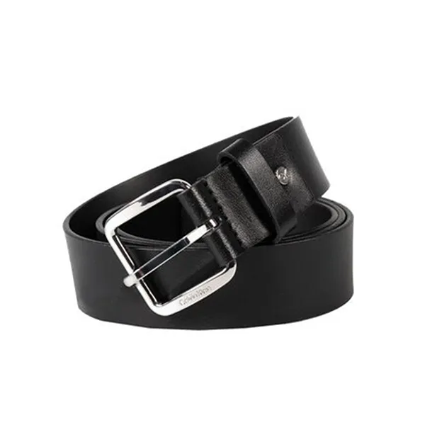 Thắt Lưng Nam Calvin Klein CK Leather Belt K50K510372_NERO_BAX Màu Đen Size 90 - Thắt lưng - Vua Hàng Hiệu