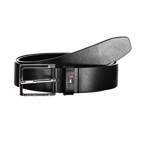 Thắt Lưng Tommy Hilfiger Black Leather Belt AM0AM11461_NEBDS Màu Đen Size 90 - Thắt lưng - Vua Hàng Hiệu