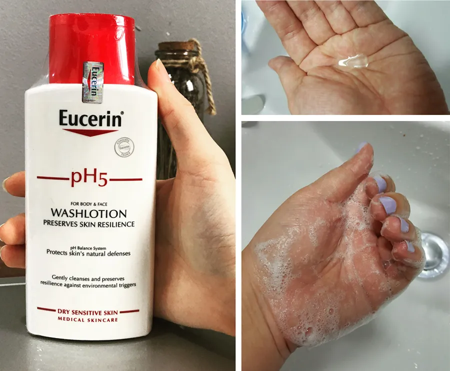 Sửa Rửa Mặt Eucerin pH5 Facial Cleanser Sensitive Skin