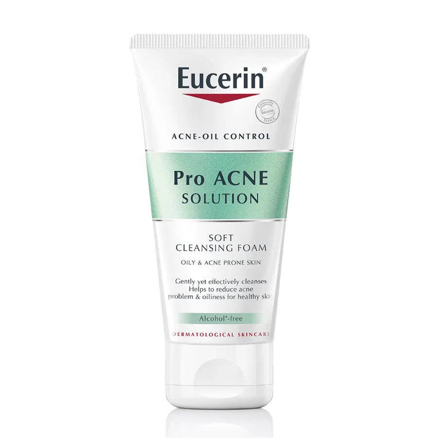 Sữa Rửa Mặt Tạo Bọt Eucerin Pro ACNE Solution Soft Cleansing Foam