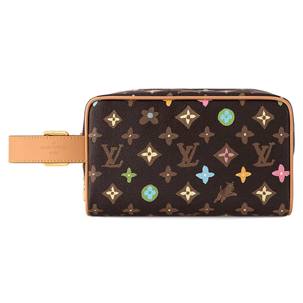 Túi Cầm Tay Louis Vuitton LV Locker Dopp Kit Chocolate Brown Màu Nâu Chocolate - Túi xách - Vua Hàng Hiệu