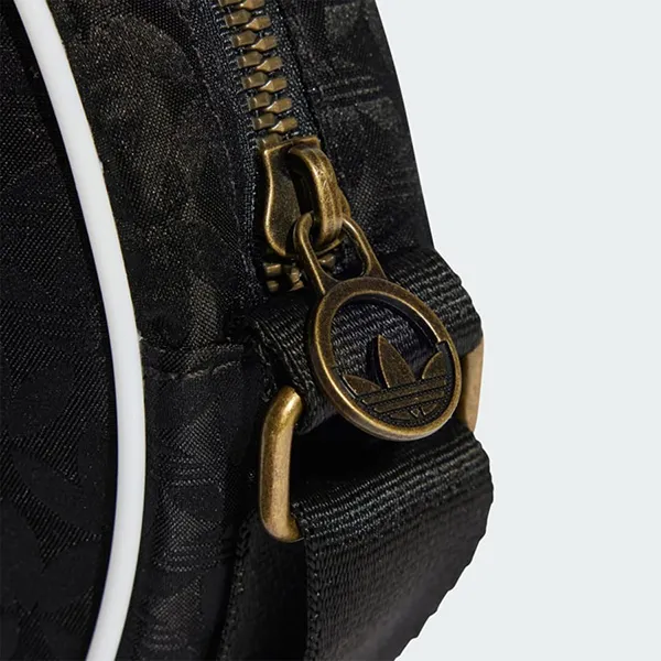 Túi Đeo Chéo Nữ Adidas Trefoil Monogram Jacquard Round Bag IT7388 Màu Đen - Túi xách - Vua Hàng Hiệu
