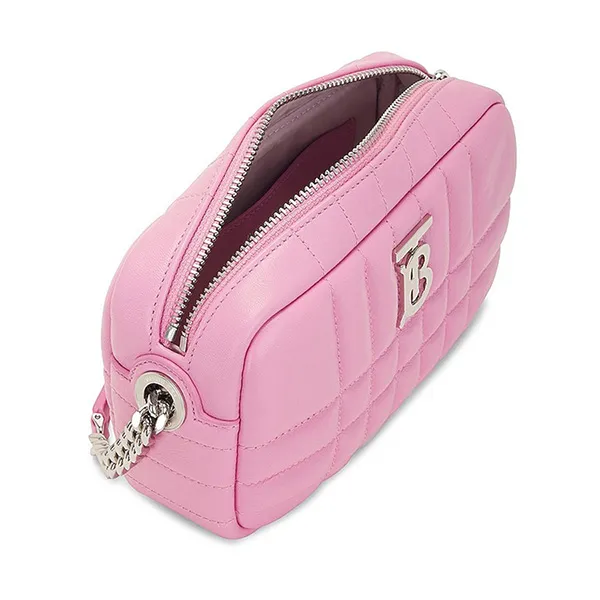 Túi Đeo Chéo Nữ Burberry Mini Lola Camera Bag 8049049 Màu Hồng - Túi xách - Vua Hàng Hiệu