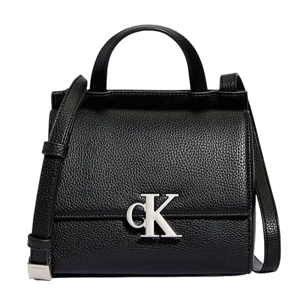 Túi Đeo Chéo Nữ Calvin Klein CK Archive Small Square Flap Crossbody Bag Màu Đen - Túi xách - Vua Hàng Hiệu