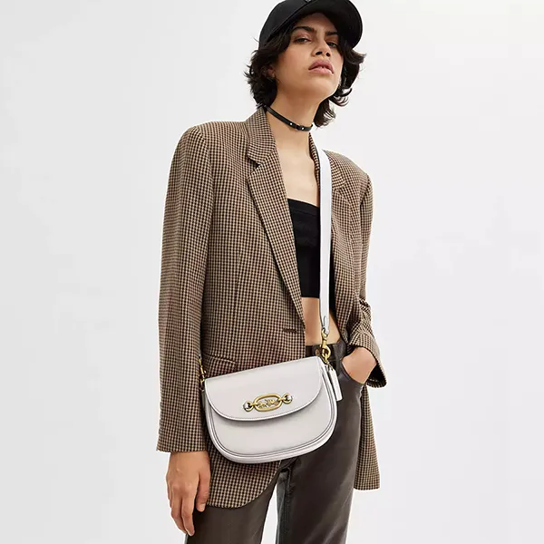 Túi Đeo Chéo Nữ Coach Harley Crossbody Bag CM705 Màu Trắng - Túi xách - Vua Hàng Hiệu