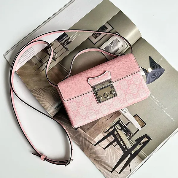 Túi Đeo Chéo Nữ Gucci Padlock Mini Bag 652683 Màu Hồng
