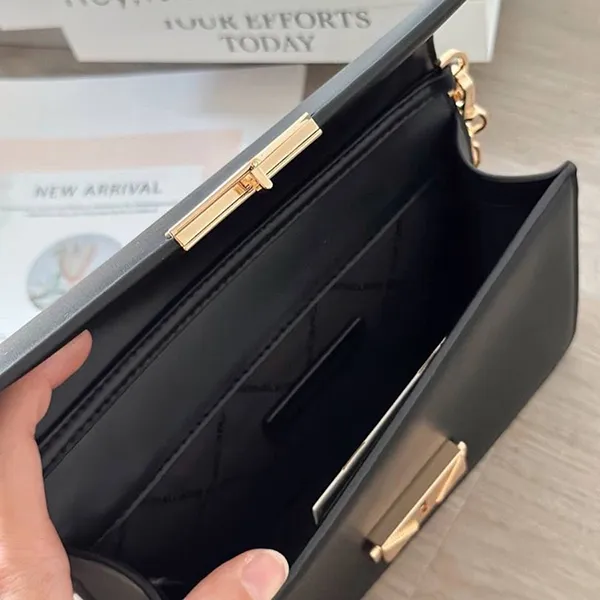 Túi Đeo Chéo Nữ Michael Kors MK Mini Cece Shoulder Bag In Black 35R3G0EC6O Màu Đen - Túi xách - Vua Hàng Hiệu