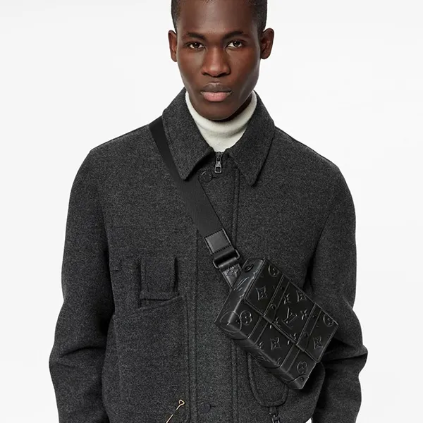 Túi Đeo Vai Louis Vuitton LV Bolsa Trunk Slingbag M57952 Màu Đen