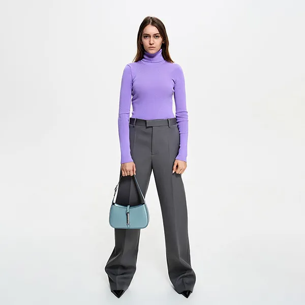 Túi Đeo Vai Nữ Charles & Keith CNK Cesia Metallic Accent Shoulder Bag Slate Green 20151158 Màu Xanh