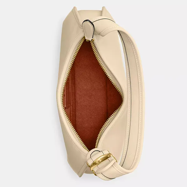 Túi Đeo Vai Nữ Coach Eve Medium Leather Shoulder Bag CM530 Brass/Ivory Màu Be - Túi xách - Vua Hàng Hiệu