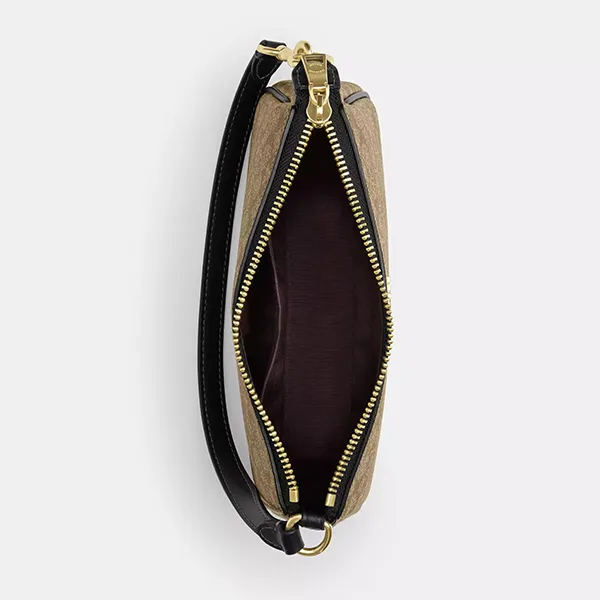 Túi Đeo Vai Nữ Coach Nolita 19 In Colorblock Signature Canvas CS445 Màu Nâu Phối Đen