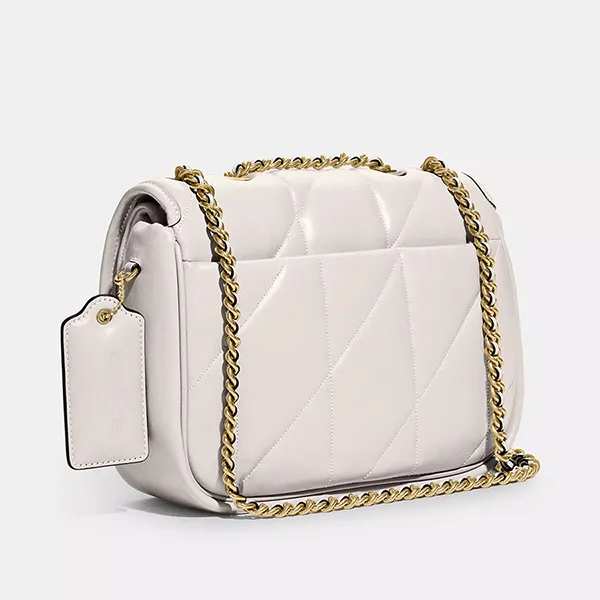 Túi Đeo Vai Nữ Coach Pillow Madison Shoulder Bag With Quilting C8560 Màu Trắng
