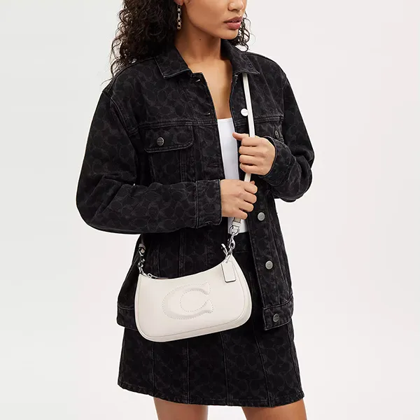 Túi Đeo Vai Nữ Coach Teri Shoulder Bag CR099 Màu Trắng