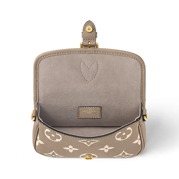 Túi Đeo Vai Nữ Louis Vuitton LV Nano Diane M83300 Màu Nâu Xám