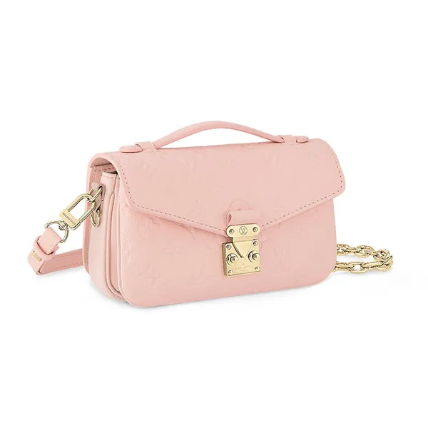 Túi Đeo Vai Nữ Louis Vuitton LV Pochette Métis East West M47045 Màu Hồng - Túi xách - Vua Hàng Hiệu