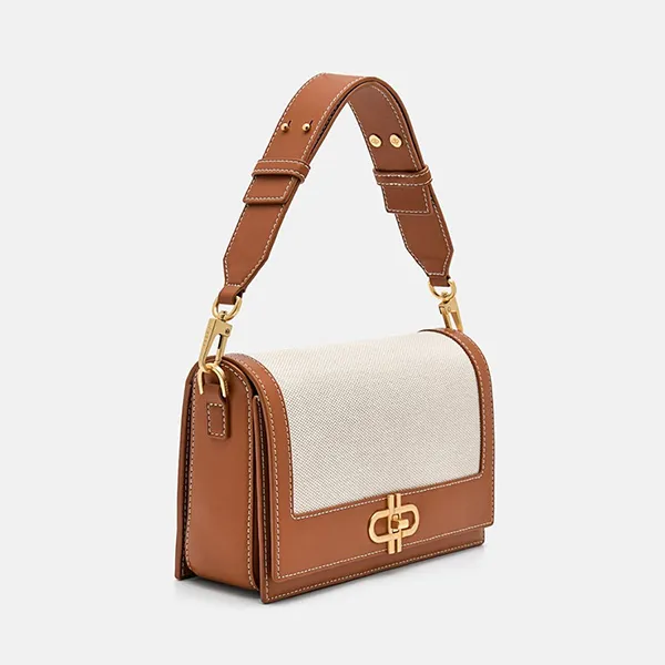 Túi Đeo Vai Nữ Pedro Icon Leather Shoulder Bag Cognac 76610073 Màu Cognac