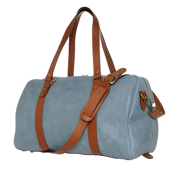 Túi Du Lịch Medici Of Florence Calfskin 1001-2 DL MED100S4087C7 Màu Xanh Blue - Túi xách - Vua Hàng Hiệu