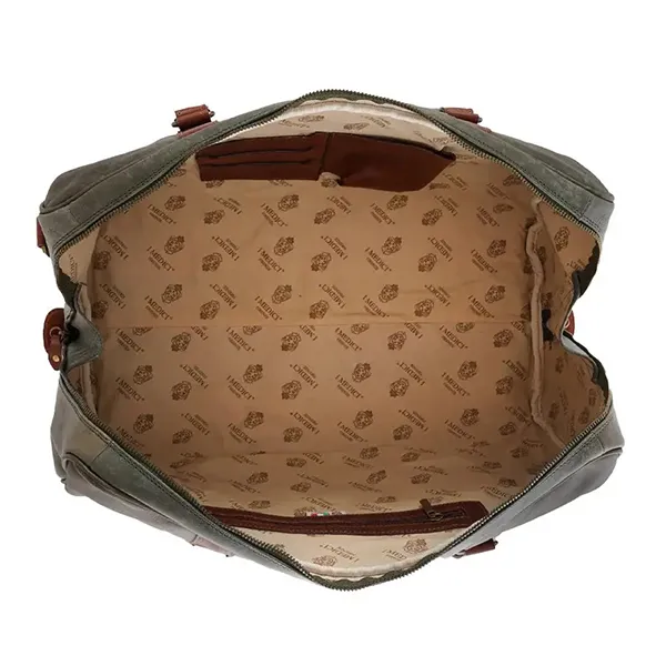 Túi Du Lịch Medici Of Florence Calfskin 1001-2 SV MED100P1203A2 Màu Xanh Rêu - Túi xách - Vua Hàng Hiệu