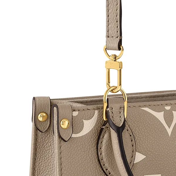 Túi Tote Nữ Louis Vuitton LV OnTheGo BB M47054 Màu Kem Nâu - Túi xách - Vua Hàng Hiệu