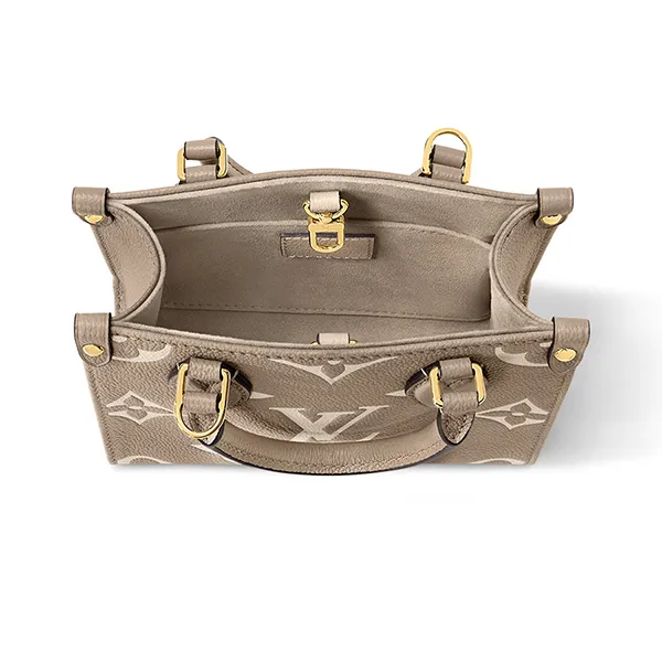 Túi Tote Nữ Louis Vuitton LV OnTheGo BB M47054 Màu Kem Nâu - Túi xách - Vua Hàng Hiệu