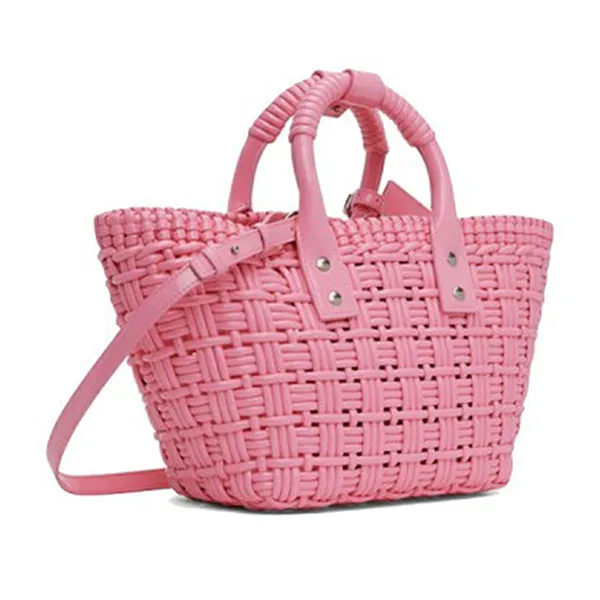 Túi Tote Nữ Balenciaga XS Bistro Basket Sweet Pink Bag Spring Summer Màu Hồng