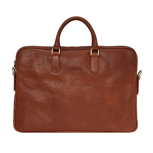 Túi Xách Đựng Laptop Medici Of Florence Calfskin110 Rust MED110RA94B91 Màu Nâu - Túi xách - Vua Hàng Hiệu