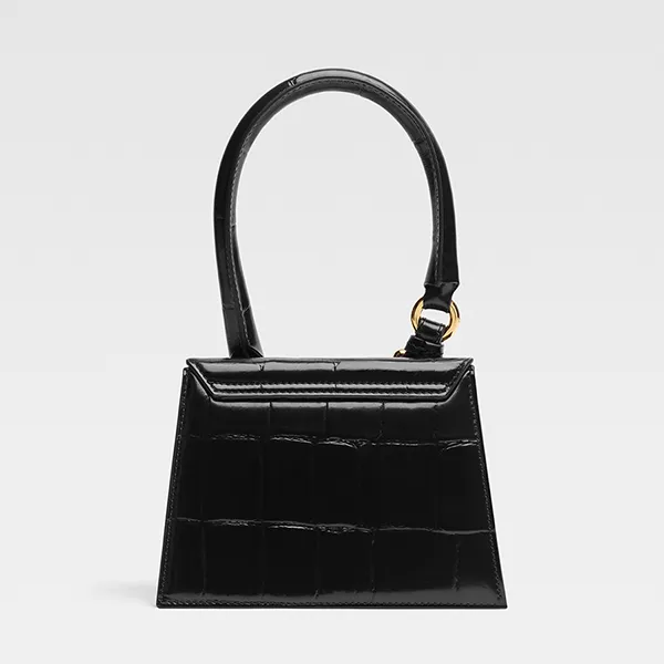 Túi Xách Nữ Jacquemus Le Chiquito Moyen Boucle Les Sculptures 233BA327-3164-990 Màu Đen