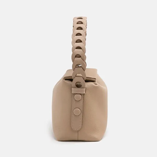 Túi Xách Nữ Pazzion Thanee Slouchy Chained Leather Handbag 7427KHA00M Màu Khaki - Túi xách - Vua Hàng Hiệu