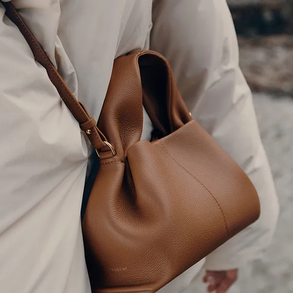 Túi Xách Nữ Polène Numéro Neuf Mini Edition Textured Camel Màu Camel - Túi xách - Vua Hàng Hiệu
