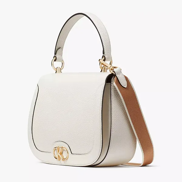 Túi Xách Tay Nữ Kate Spade Kyla Top Handle Saddle Bag Màu Trắng Kem