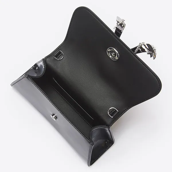 Túi Xách Tay Nữ Self-Portrait Black Leather Mini Bow Bag Màu Đen - Túi xách - Vua Hàng Hiệu